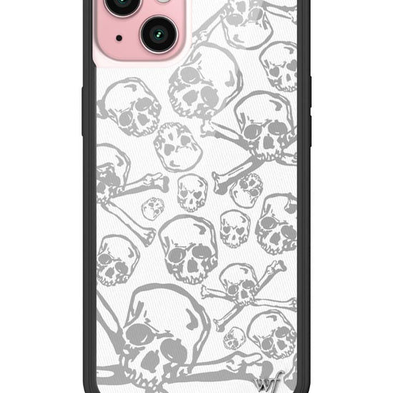 Wildflower Skull Girl iPhone 15 Plus Case