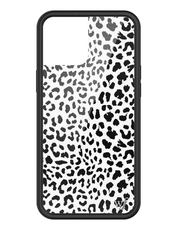 Wildflower iPhone case 12 Pro Max Snow Meow Leopard White Cute