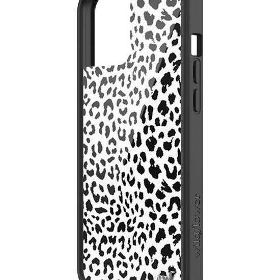 Wildflower iPhone case 12 Pro Max Snow Meow Leopard White Cute