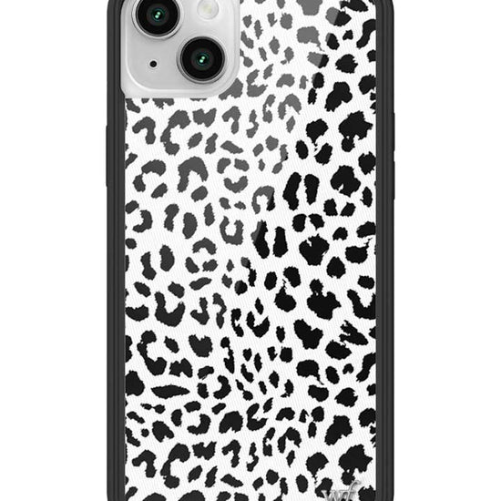 Wildflower iPhone case 13 Snow Meow Leopard White Cute