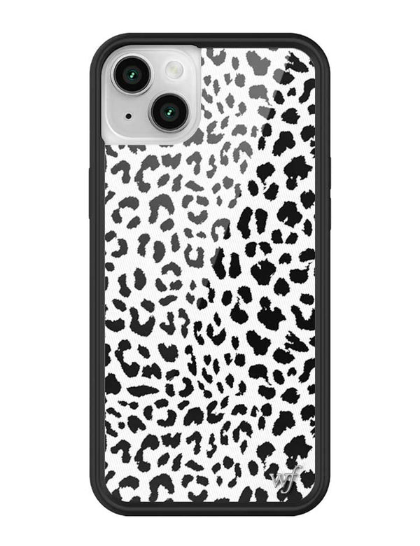 Wildflower iPhone case 13 Snow Meow Leopard White Cute