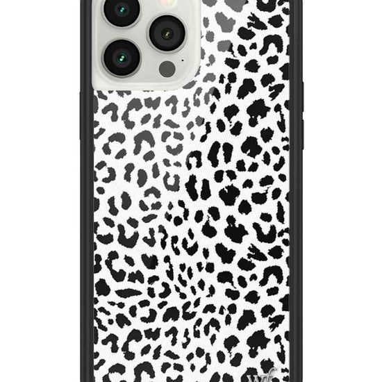 Wildflower iPhone case 13 Pro Max Snow Meow Leopard White Cute