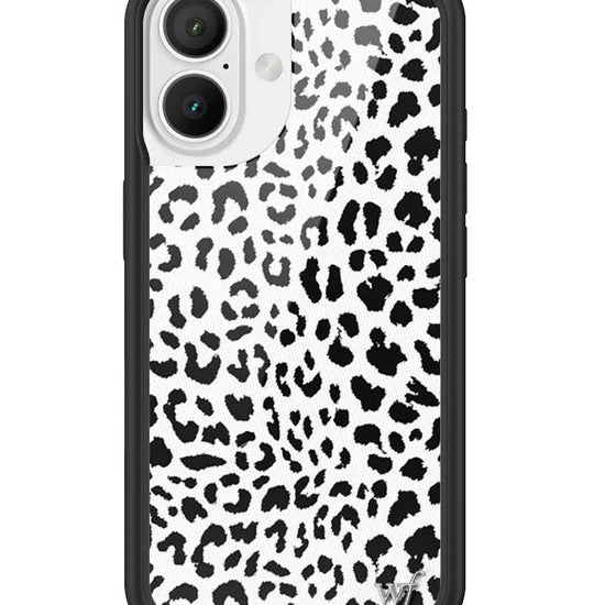 Wildflower iPhone case 16 Snow Meow Leopard White Cute