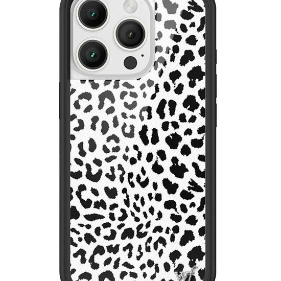 Wildflower iPhone case 16 Pro Snow Meow Leopard White Cute