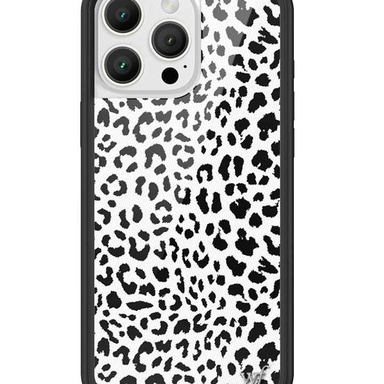 Wildflower iPhone case 16 Pro Max Snow Meow Leopard White Cute