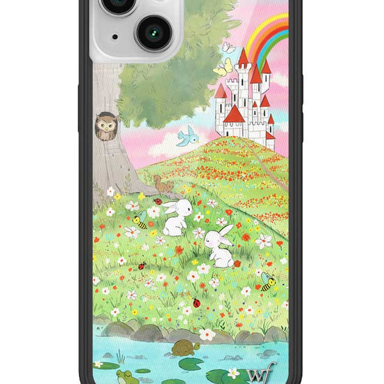 Wildflower iPhone case 14 Plus Fairytale Storybook Castle Animals