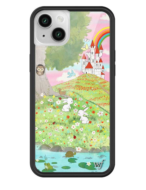 Wildflower iPhone case 14 Plus Fairytale Storybook Castle Animals