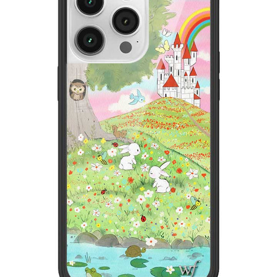 Wildflower iPhone case 14 Pro Max Fairytale Storybook Castle Animals