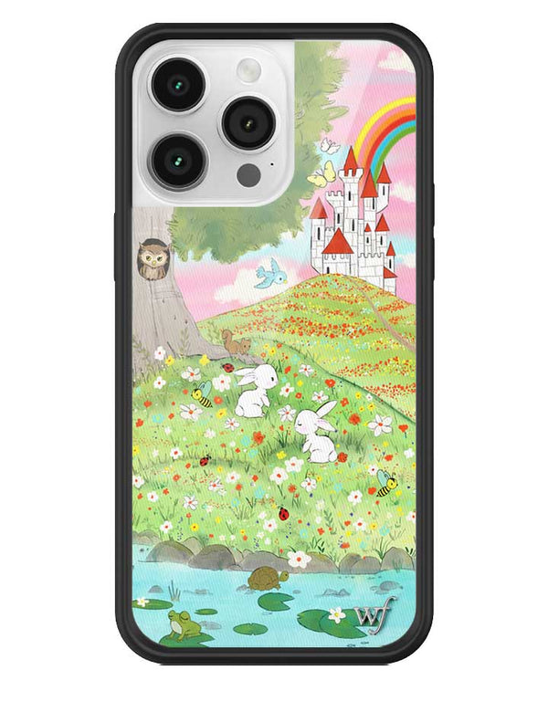 Wildflower iPhone case 14 Pro Max Fairytale Storybook Castle Animals