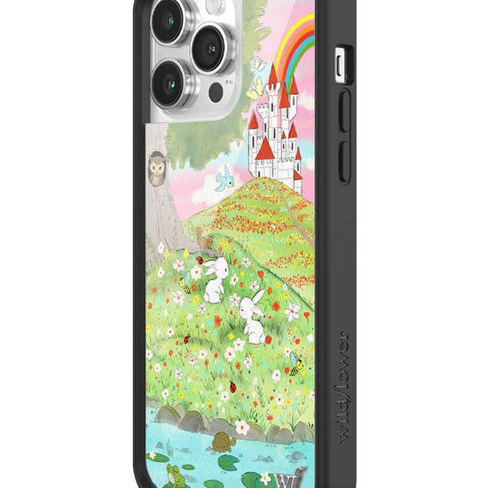 Wildflower iPhone case 14 Pro Max Fairytale Storybook Castle Animals