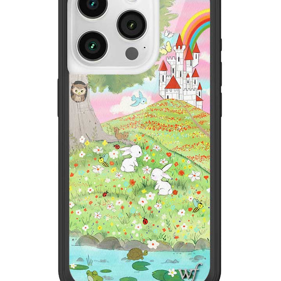 Wildflower iPhone case 15 Pro Fairytale Storybook Castle Animals