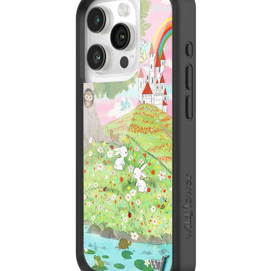 Wildflower iPhone case 15 Pro Fairytale Storybook Castle Animals