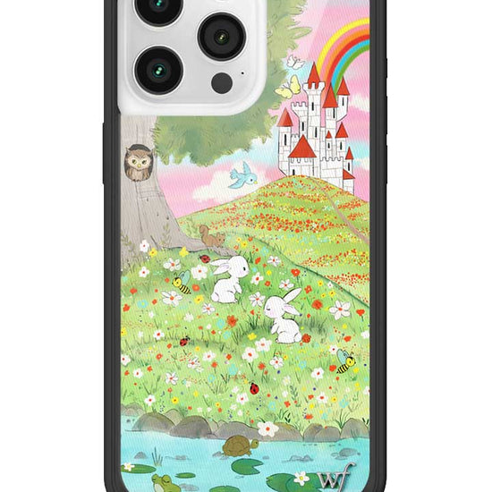 Wildflower iPhone case 15 Pro Max Fairytale Storybook Castle Animals