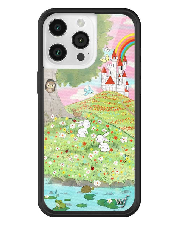 Wildflower iPhone case 15 Pro Max Fairytale Storybook Castle Animals