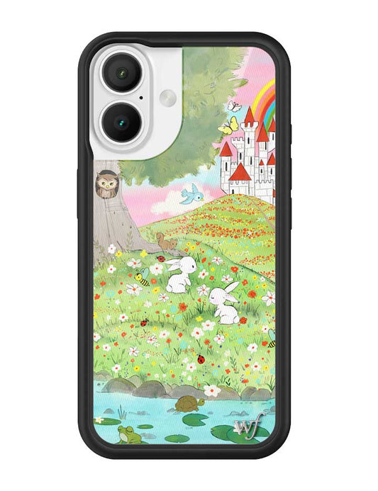 Wildflower iPhone case 16 Fairytale Storybook Castle Animals