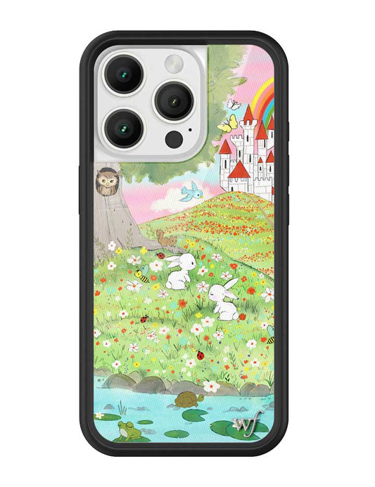 Wildflower iPhone case 16 Pro Fairytale Storybook Castle Animals