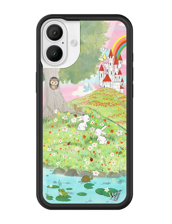 Wildflower iPhone case 16 Plus Fairytale Storybook Castle Animals