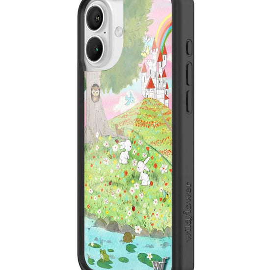 Wildflower iPhone case 16 Plus Fairytale Storybook Castle Animals