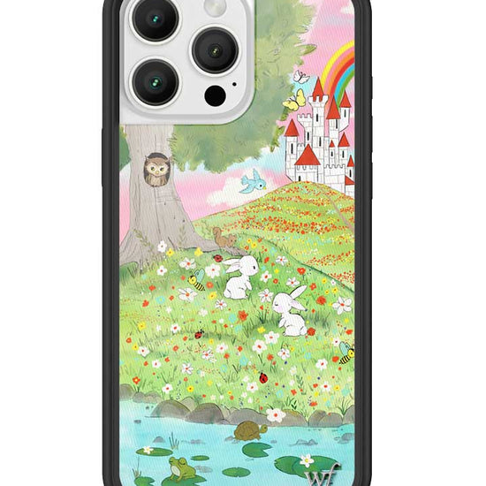 Wildflower iPhone case 16 Pro Max Fairytale Storybook Castle Animals