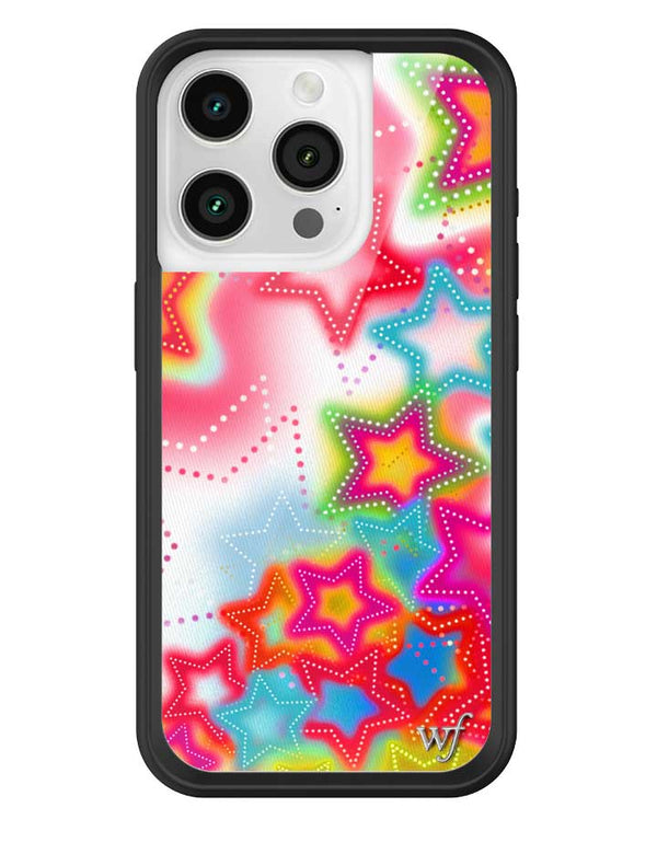 Wildflower iPhone case 15 Pro Stardust Stars Pink Cute