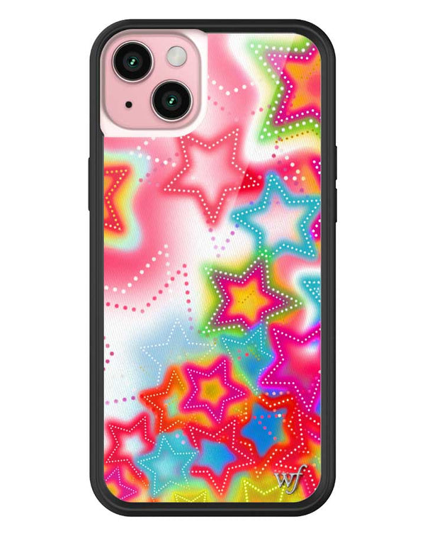 Wildflower iPhone case 15 Plus Stardust Stars Pink Cute