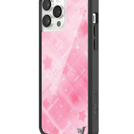 Wildflower iPhone case 13 Pro Max Sandy Liang Starry Plaid Pink Collab Cute