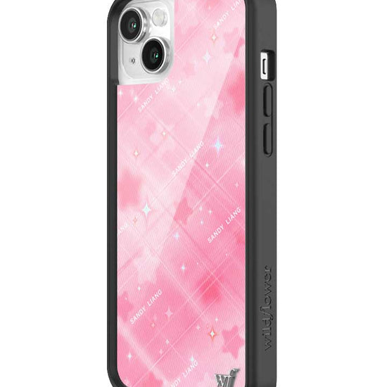 Wildflower iPhone case 14 Sandy Liang Starry Plaid Pink Collab Cute