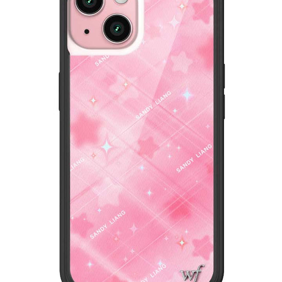 Wildflower iPhone case 15 Sandy Liang Starry Plaid Pink Collab Cute