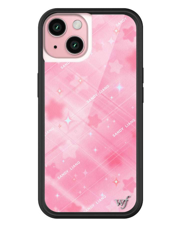 Wildflower iPhone case 15 Sandy Liang Starry Plaid Pink Collab Cute