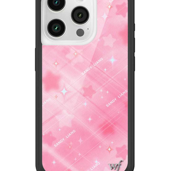 Wildflower iPhone case 15 Pro Sandy Liang Starry Plaid Pink Collab Cute