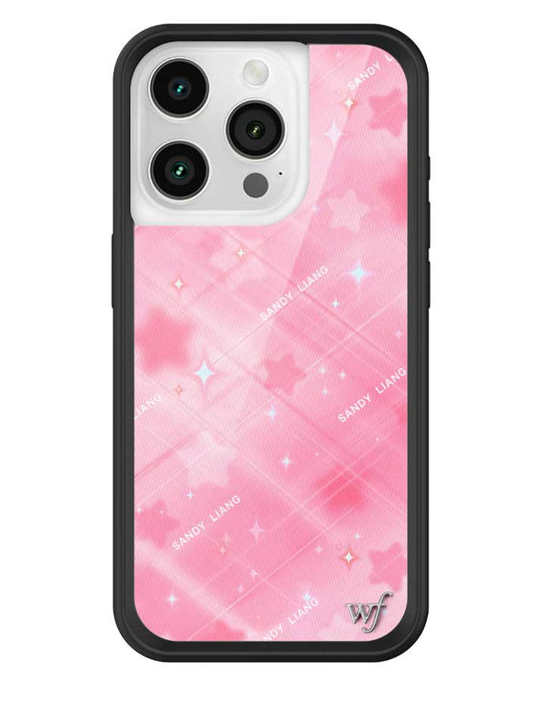 Wildflower iPhone case 15 Pro Sandy Liang Starry Plaid Pink Collab Cute