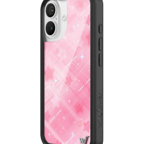 Wildflower iPhone case 16 Sandy Liang Starry Plaid Pink Collab Cute