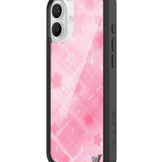 Wildflower iPhone case 16 Plus Sandy Liang Starry Plaid Pink Collab Cute