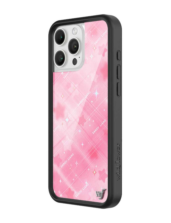 Wildflower iPhone case 16 Pro Max Sandy Liang Starry Plaid Pink Collab Cute