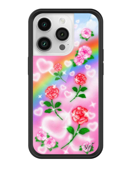 wildflower heavenly roses iphone 14 pro case