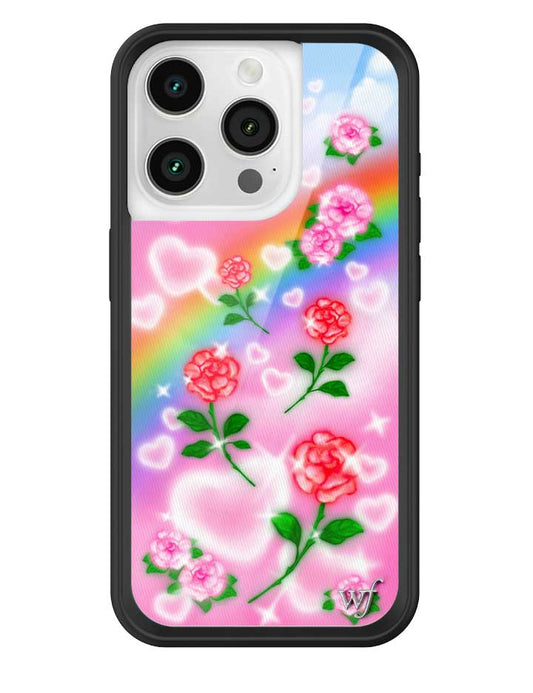 wildflower heavenly roses iphone 15 pro case