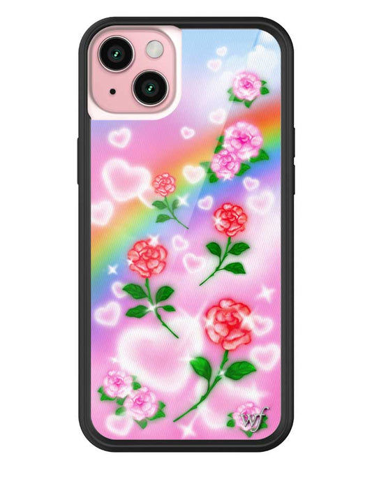 wildflower heavenly roses iphone 15 plus case