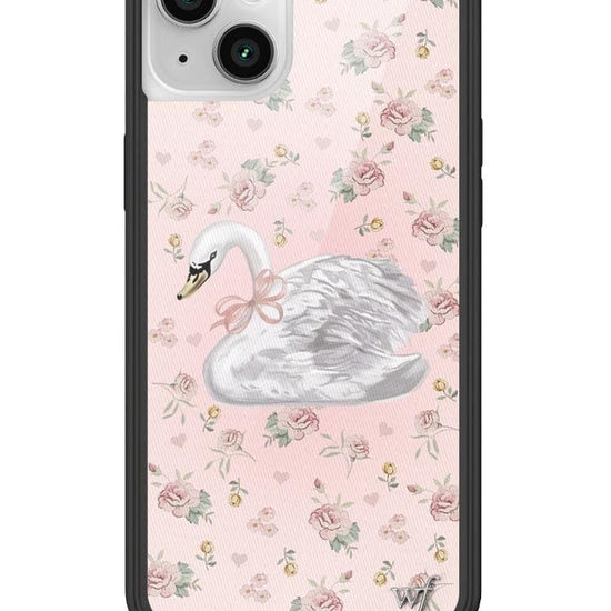 Wildflower Sweet Swan iPhone 14 Plus Case