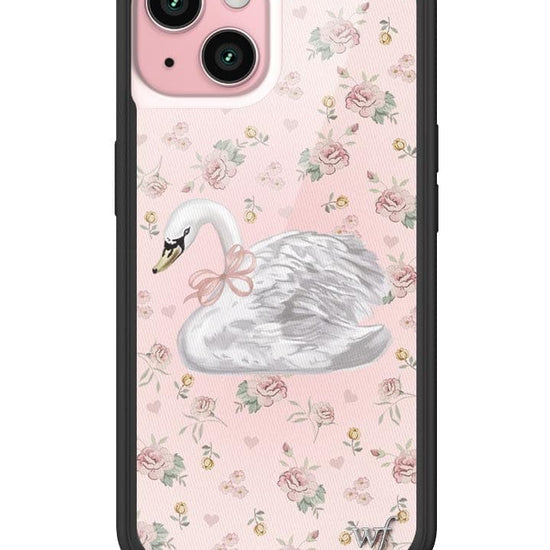 Wildflower Sweet Swan iPhone 15 Case