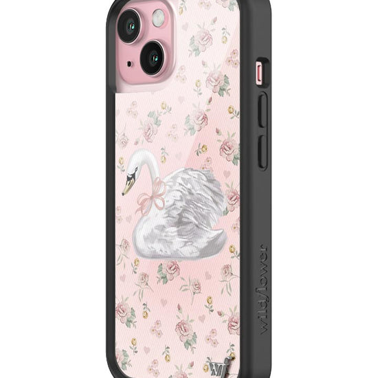 Wildflower Sweet Swan iPhone 15 Case