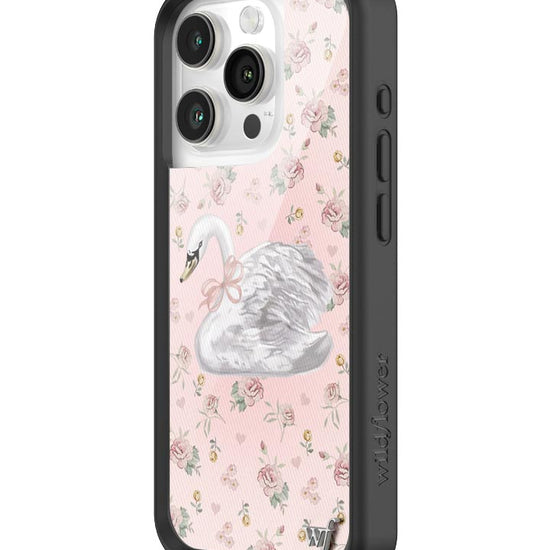 Wildflower Sweet Swan iPhone 15 Pro Case