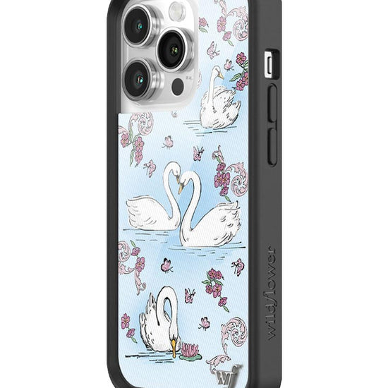 Wildflower Swan Lake iPhone 14 Pro Case