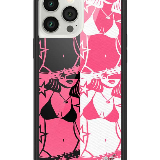 Wildflower iPhone case 13 Pro Max Tara Yummy Black Pink