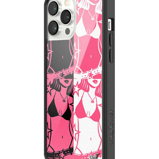 Wildflower iPhone case 13 Pro Max Tara Yummy Black Pink