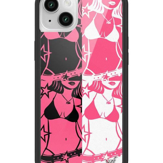 Wildflower iPhone case 14 Tara Yummy Black Pink