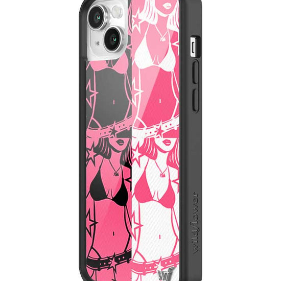 Wildflower iPhone case 14 Tara Yummy Black Pink