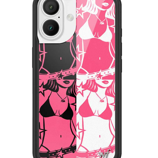 Wildflower iPhone case 16 Tara Yummy Black Pink