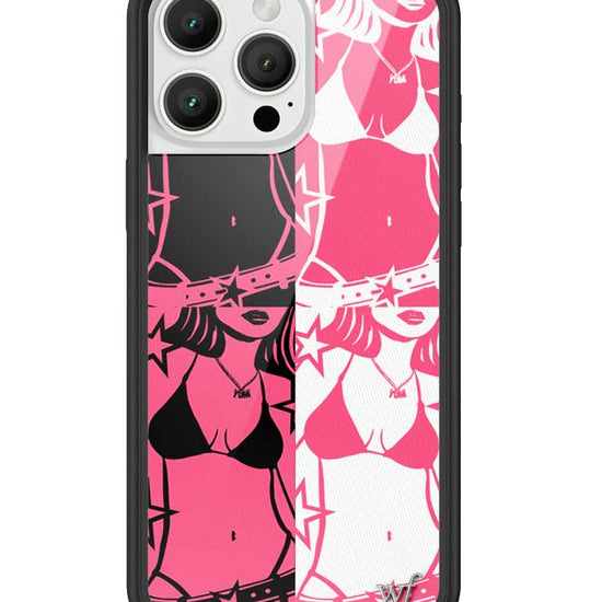 Wildflower iPhone case 16 Pro Max Tara Yummy Black Pink