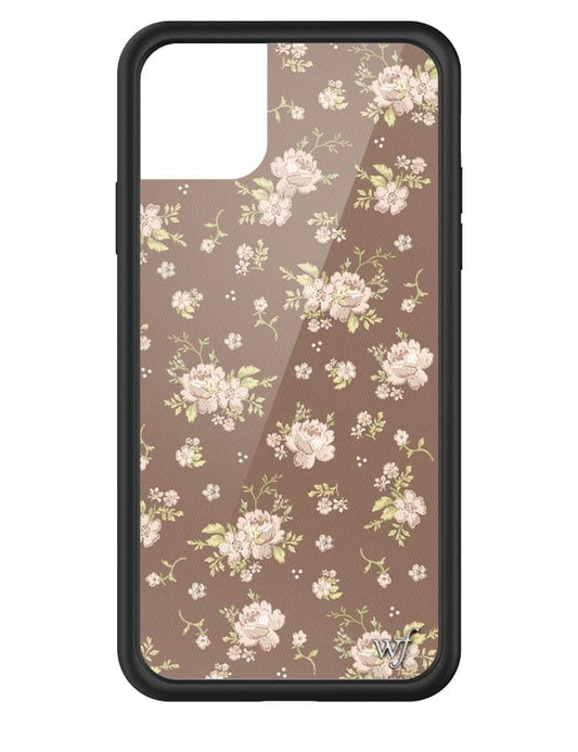 wildflower brown floral iphone 11 pro max case