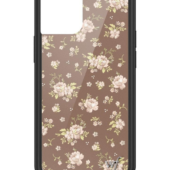 Wildflower Brown Floral iPhone 13 Mini Case